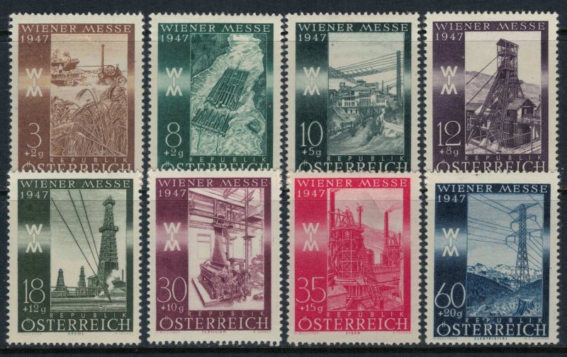 Austria #B199-206*  CV $3.20  Vienna Fair set