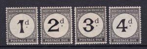 N Rhodesia Scott J1-J4, 1929 Postage Dues, VF MLH. Scott $25
