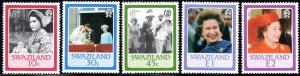 Swaziland - 1986 60th Birthday of QEII Set MNH** SG 500-504