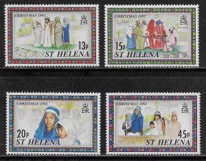 St Helena Scott #'s 580 - 583 MNH