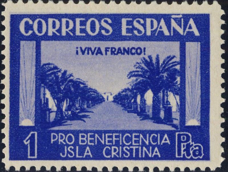 ESPAGNE / SPAIN / ESPAÑA ISLA CRISTINA (HUELVA) 1P. (Viva Franco) Sofima #17  **