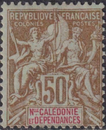 New Caledonia 1892-1904 SC 55 MLH