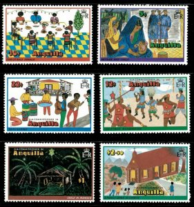 Anguilla 1978 - Christmas Party,  Drawings - Set of 6v - Scott 325-30 - MNH