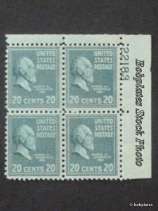 BOBPLATES #825 Garfield Lower Left Plate Block 24572 F-VF NH DCV=$6 *