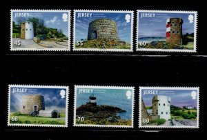 Jersey Sc  1621-1626  2012 Towers stamp set mint NH