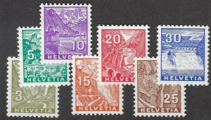 Switzerland SC#219-225 Mint  F-VF SCV$34.65...Nice Stamps!