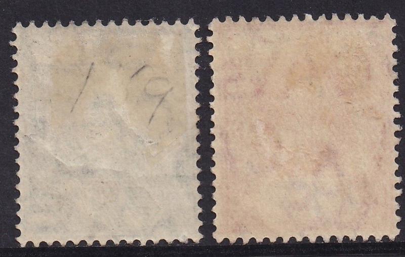 FIJI 1906 KEVII 1/2D AND 1D