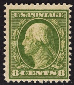 US #337 8c Olive Green Washington MINT NH  SCV $105