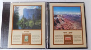 America's National Parks Commemorative 15 Mint Stamp Panels Collection in Album