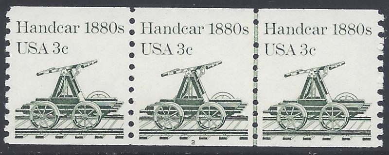 #1898 3c Handcar 1880s PNC/3 P#2 1983 Mint NH