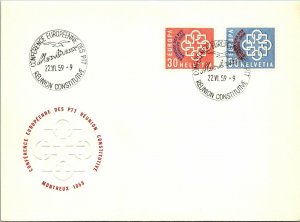 1959 Switzerland - European Pit Conference - Constituent Meeting FDC - F11426