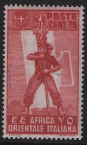 ITALIAN EAST AFRICA, 11, HINGED, 1938, Fascist Legionary