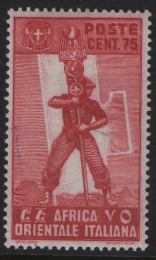 ITALIAN EAST AFRICA, 11, HINGED, 1938, Fascist Legionary