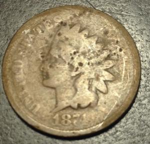 1874 Indian Head Cent  #B12