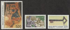 Andorra-French - 1987 - SC 357-59 - LH