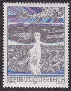 Austria # 1071, The Danube Maiden by Hutter, NH, 1/2 Cat.