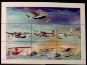 TCHAD CHAD SHEET AVIATION AIRPLANES