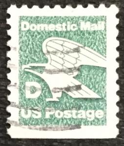 US #2113 Used Booklet Single “D” Eagle SCV $.20 L3