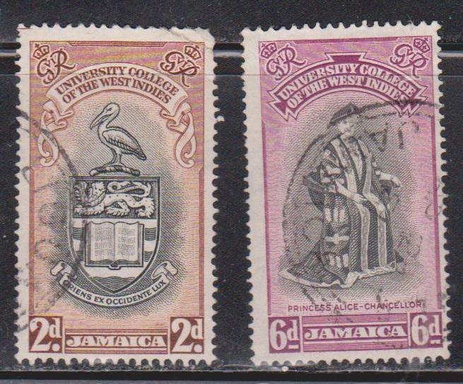 JAMAICA Scott # 146-7 Used - University Issue