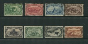 1898 US Postage Stamps #285-293 Mint Hinged F/VF OG Trans-Mississippi Expo Set