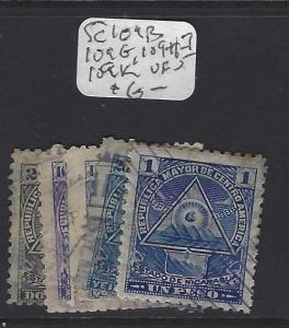 NICARAGUA  (PP1208B)  SC 109B, 109G, 109H-I, 109K   VFU