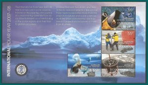 AAT 2008 Polar Year, MS MNH #L143b,SGMS184
