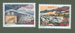 Greenland #673-674 Mint (NH) Single (Complete Set)