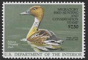 US RW 53    1986  $ 7.50  Federal Duck Stamp vf mint nh