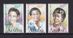 Aruba   #139-141   MNH  1996  famous women