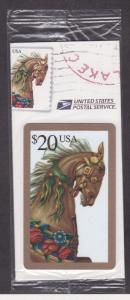 United States # 2976, Carosuel Horse Replica on a Phone Card