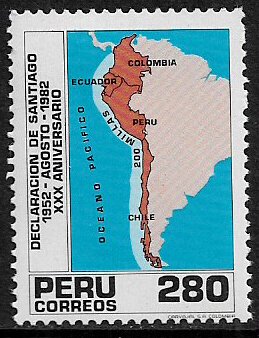 Peru #786 MNH Stamp - Sanitago Declaration
