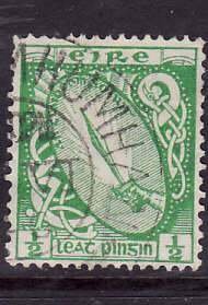 Ireland-Sc#65-76, ex#75- id10-used set-Coat of Arms-Maps-Celtic Cross-1922-3-