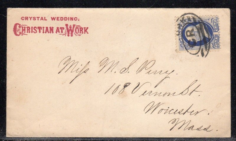 US #156 / 182 New York City NYC  Crystal Wedding Christian at Work Ad c259