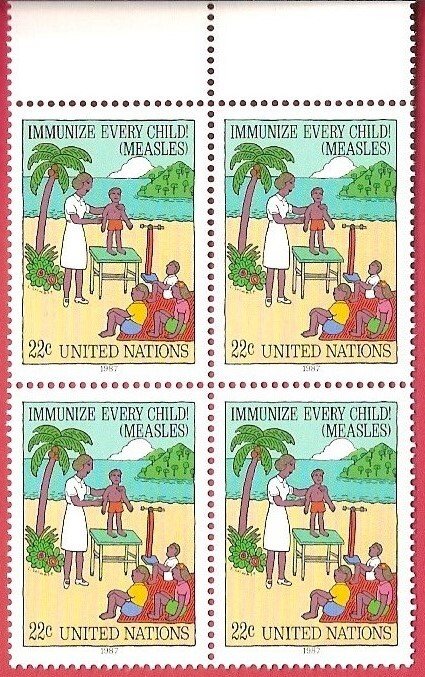 1987 United Nations NY Immunize Every Child SC# 517-518 Mint