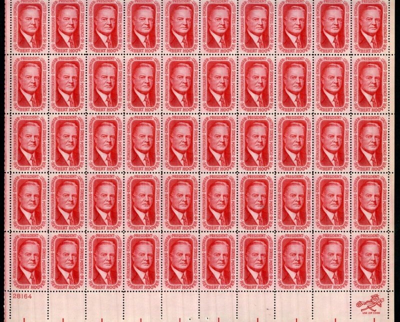 UNITED STATES SCOTT #1269 5c HERBERT HOOVER SHEET OF 50 MINT NH