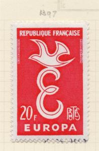 France 1958 Early Issue Fine Mint Hinged 20F. 233546