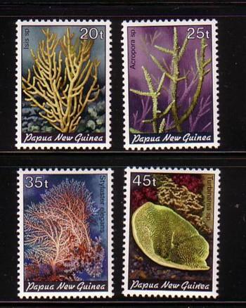 Papua New Guinea Sc588-91 1983 Corals stamps mint NH