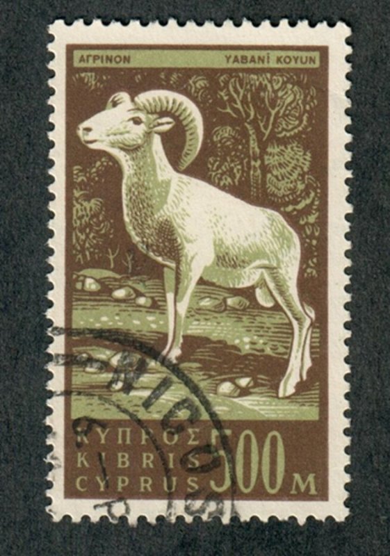 Cyprus #217 used single