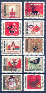 Netherlands 2011 Christmas Mi. 2929/38 Used