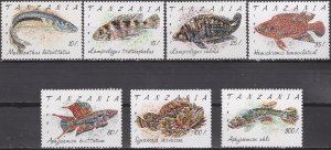 Tanzania 1992: Sc. # 816-822; MNH  Cpl Set