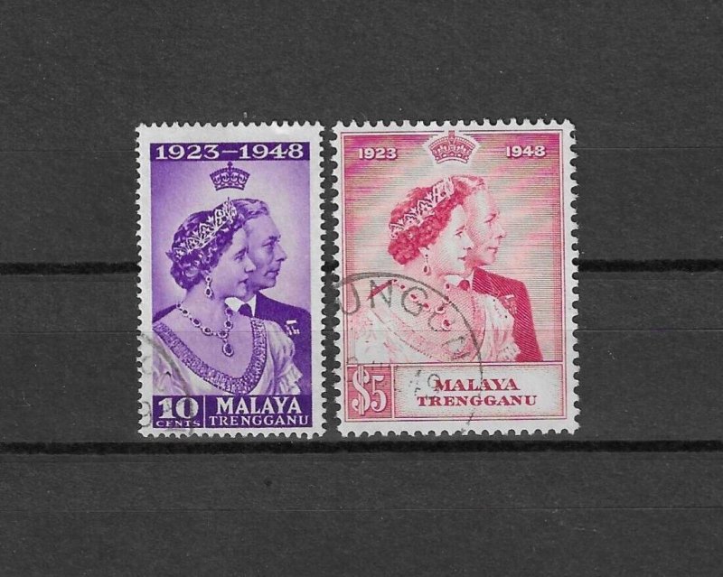 MALAYA/TRENGGANU 1948 SG 61/2 USED Cat £44.50