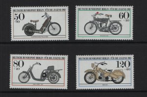 Germany  Berlin #9NB198-9NB201  MNH 1983  motorcycles