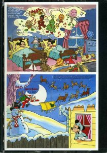 SIERRA LEONE 1990 DISNEY NIGHT BEFORE CHRISTMAS SET OF 6 S/S MNH 