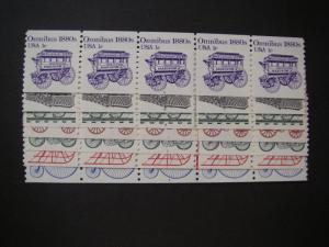 Scott 1897 - 1908, Transportation Coil PNC5 Collection, MNH Beauties, CV $36.95