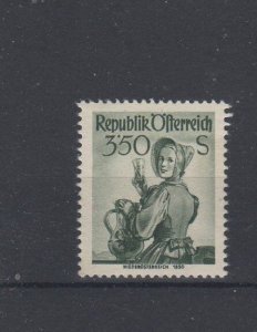 Austria 1951 3s.50 costume MNH