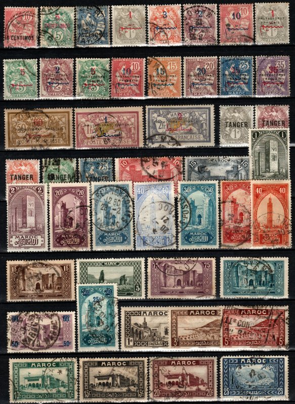 Worldwide  Lot-  French Morocco   (X2651)