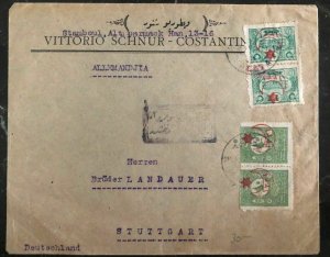 1920s Constantinople Turkey Commercial Cover To Stuttgart  Germany