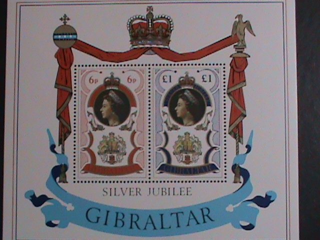 GIBRALTAR 1977 SC# 339a SILVER JUBILEE-QUEEN ELIZABETH II MNH S/S VERY FINE