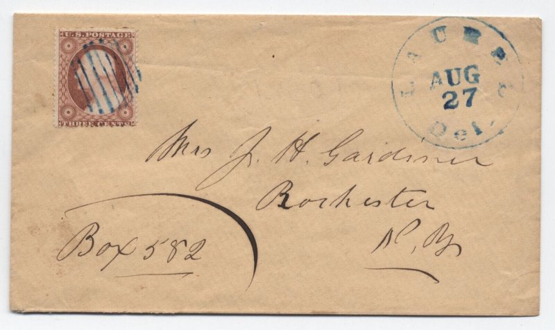 c1858 Laurel DE #26 cover box address [S.4199]