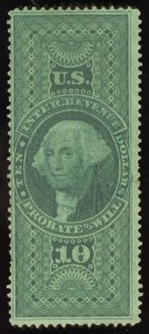 US Scott R96c Used $10 green Probate of Will Revenue Lot AR018 bhmstamps
